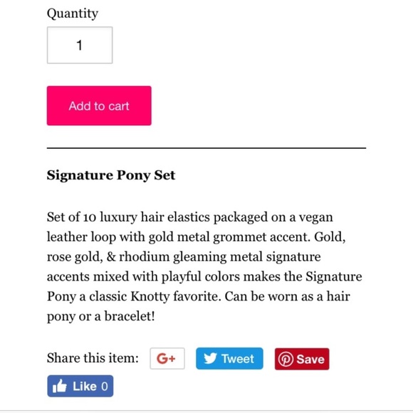 NWT Anthro Signature Pony Set from Notty-Blonde - Picture 4 of 4